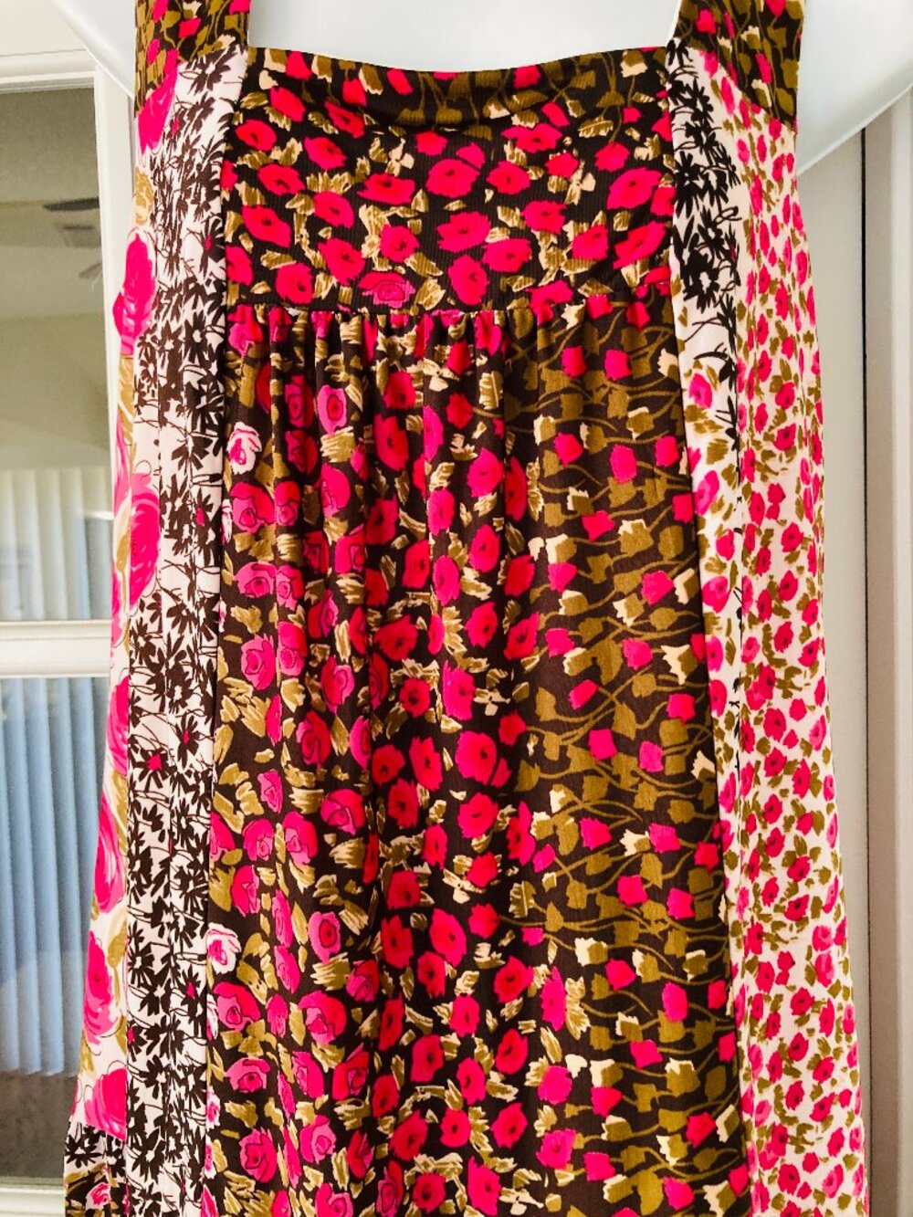 Rabbit Rabbit Rabbit Pink Floral Patchwork Print Dress 6 - Picture 3 of 9